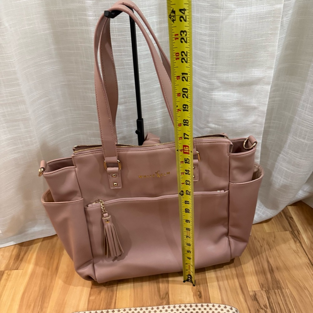 White Elm Gemini Convertible Backpack Bag Purse Tote Dusty Rose w/xtra Strap - Picture 9 of 14